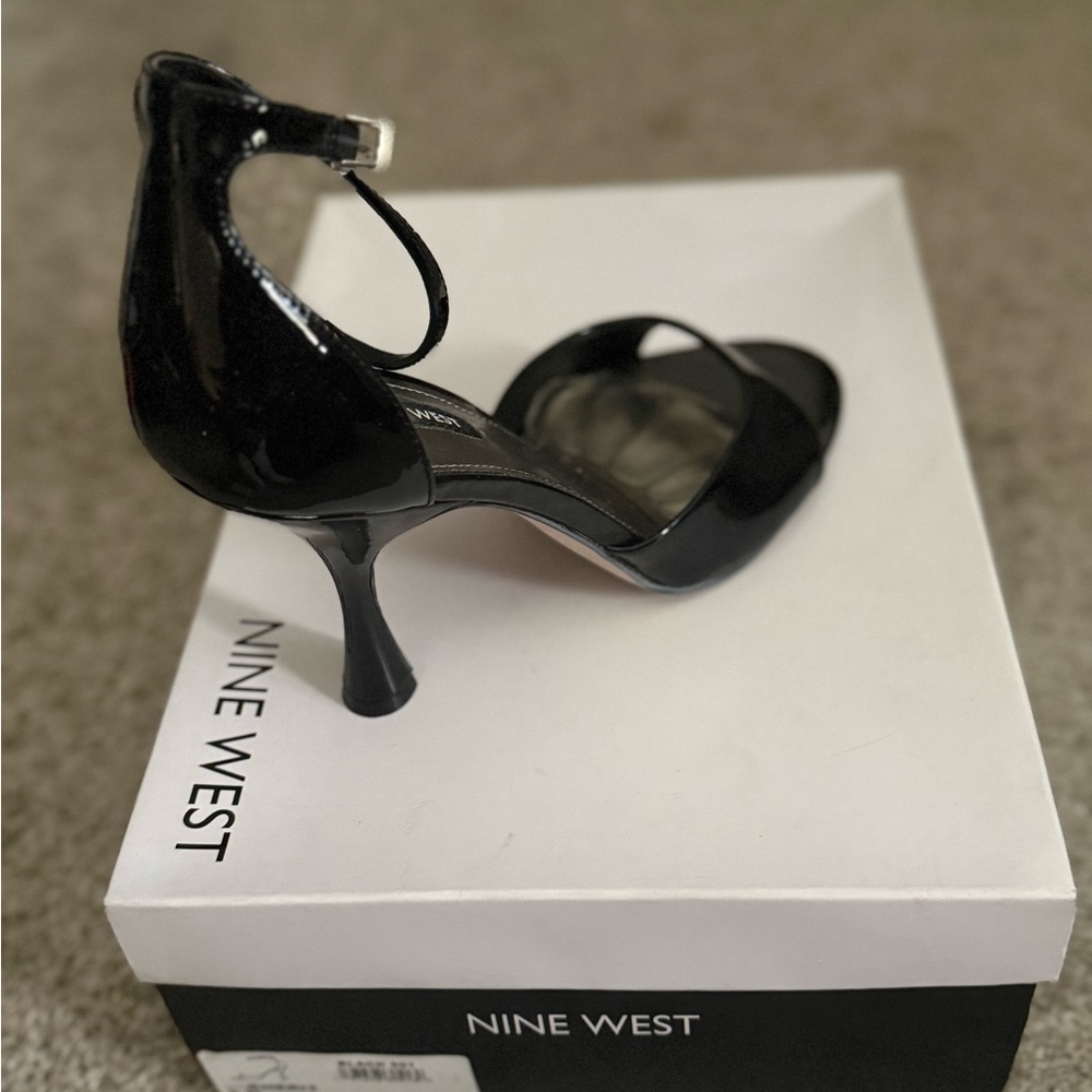 Nine West Glossy Black Heels
